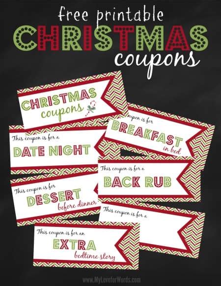 Free Printable Christmas Coupons Happy Organized Life