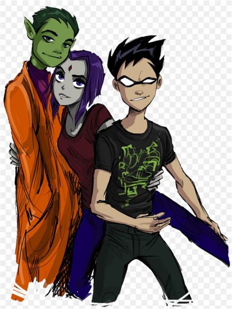 Raven Robin Starfire Beast Boy Cyborg Png X Px Watercolor The Best