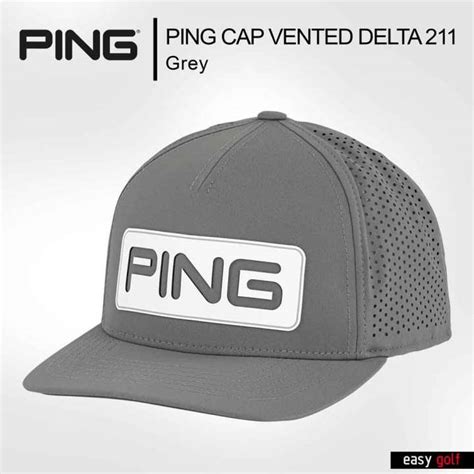 Ping Cap Tour Vented Delta 211 Ping Cap Men หมวกกอล์ฟ หมวกกีฬาผู้ชาย Th