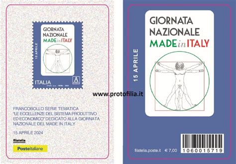 TESSERA FILATELICA ITALIA 2024 Nuova GIORNATA DEL MADE IN ITALY 12