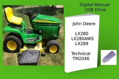 John Deere LX280 LX280AWS LX289 Garden Tractor Technical Manual See