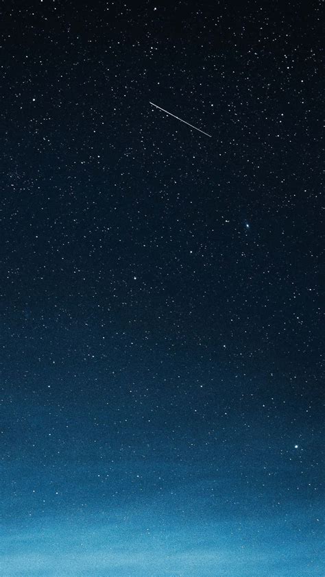 Download Shooting Star In Galaxy Blue Aesthetic Wallpaper | Wallpapers.com