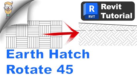 How To Revit Hatch Earth Rotating 45 Pattern YouTube