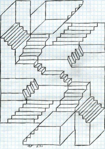 Escher Stairs by veraukoion on DeviantArt