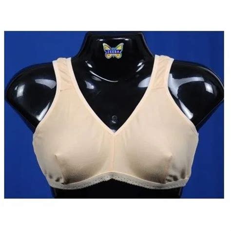 Cotton Plain Zeeba Sports Cup Ladies Bra For Daily Wear Size 32 At