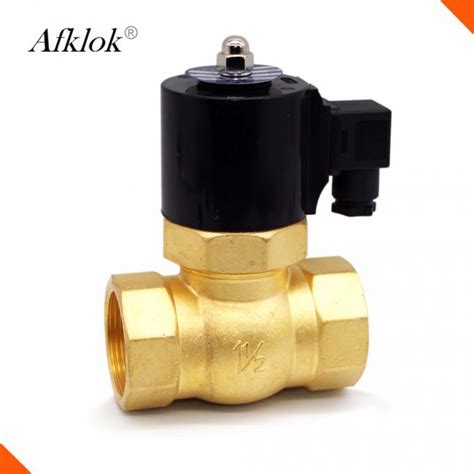 Brass Control Valve Inch Steam Solenoid Valve V Dc For Hot Water