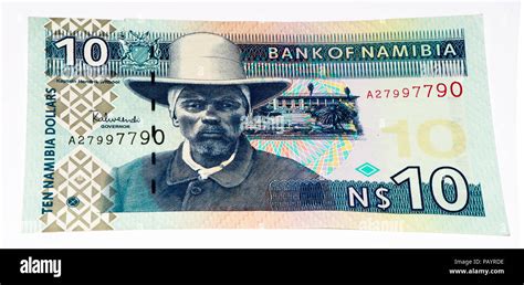 10 Namibian Dollars Bank Note Of Namibia Namibian Dollars Is The National Currency Of Namibia