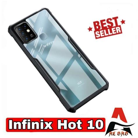 Jual Case Infinix Hot 10 Shockprof Armor Transparan Premium Softcase Di