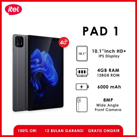 Jual Itel Pad 1 4gb128gb 101hd Ips Screen 6000mah Garansi Resmi