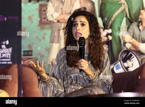 Bollywood Actress Nushrratt Bharuccha Addresses A Press Conference