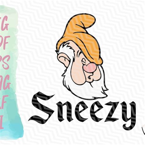 Sneezy Svg Etsy Uk