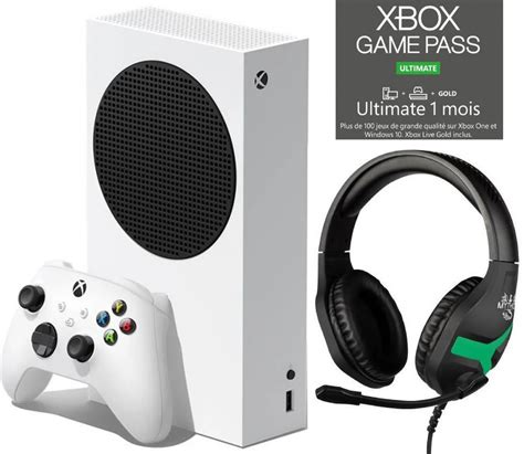 Console Xbox Series S SSD 512Go Micro Casque Konix Mythics