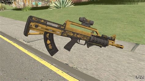 Bullpup Rifle Three Upgrade V1 Main Tint Gta V Para Gta San Andreas