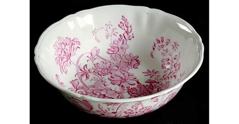 Charlotte Red And Pink Round Vegetable Bowl By Meakin Alfred