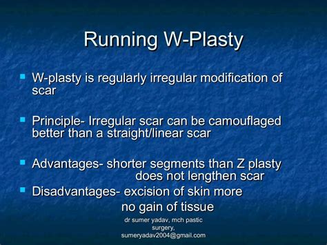 scar revision , z plasty