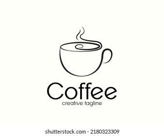 Coffee Cup Logo Design Template Stock Vector (Royalty Free) 2180323309 ...