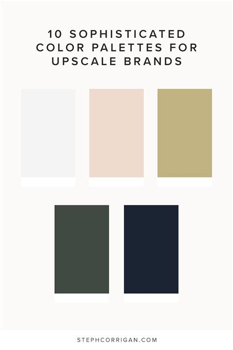 10 Sophisticated Color Palettes For Upscale Brands Brand Palette