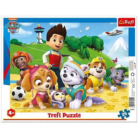 Paw Patrol puzzle set sa okvirom od 25 kom Trefl kupovina IgračkeShop