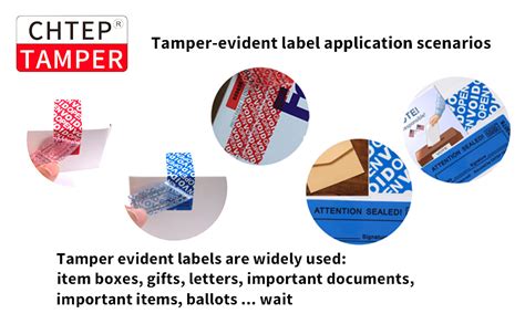 Pcs Chtep Tamper Tamper Evident Stickers High Residue Tamper