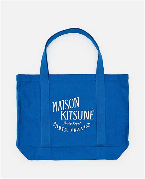 Maison Kitsuné Updated Palais Royal Shopping Bag in Blue for Men Lyst