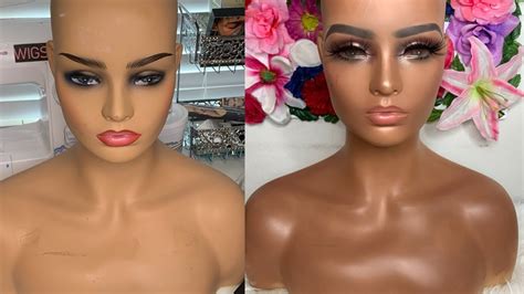 Mannequin Transformation With Makeup Youtube