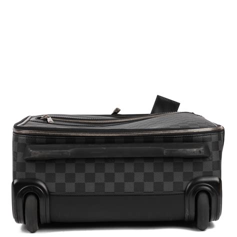 Louis Vuitton Damier Ebene Coated Canvas And Black Calfskin Leather