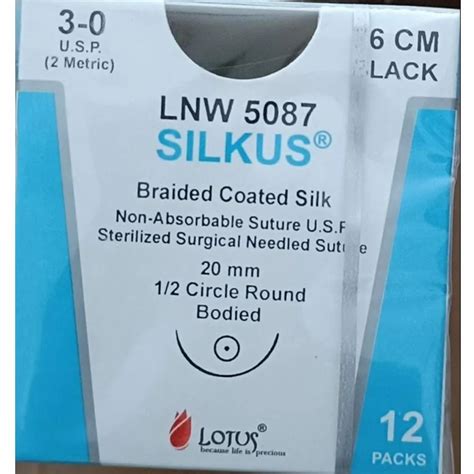 Straight Lotus Lnw Sterilized Surgical Needled Suture At Rs