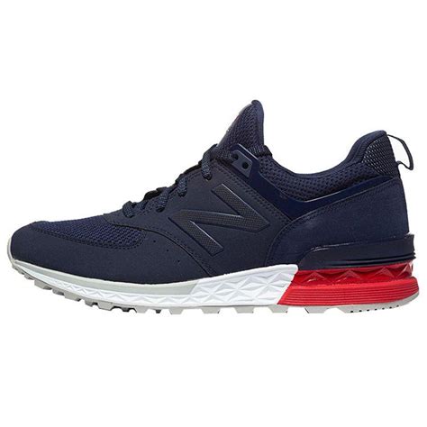 Купить Кроссовки унисекс New Balance 574 Sport Navy Red MS574SCO | Joom