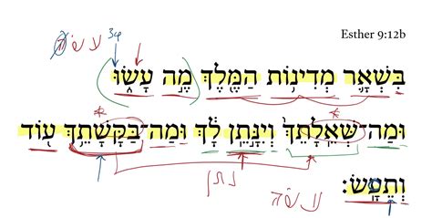 Esther 9 12b Daily Dose Of Hebrew