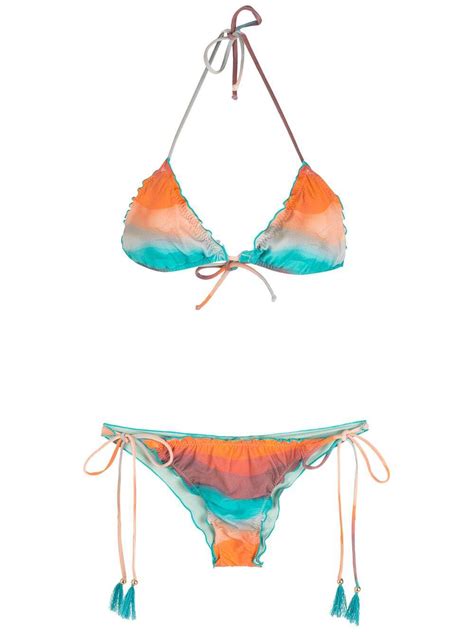 BRIGITTE Degrade Triangle Bikini Set Multicolour Editorialist