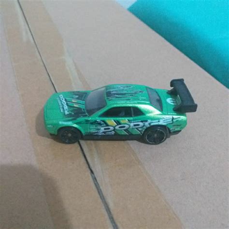 Jual Hot Wheels Loose Dodge Challenger Drift Car Hijau Shopee Indonesia