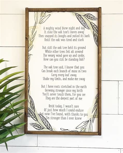 The Mighty Oak Tree Poem