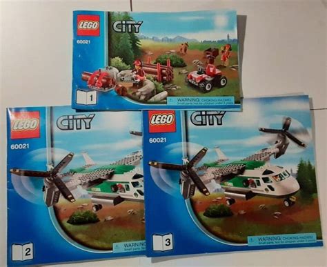 Lego City Cargo Heliplane Instruction Booklets Only Books