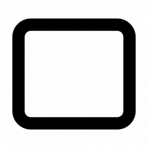 Rectangle, rounded, shape, tool icon - Download on Iconfinder