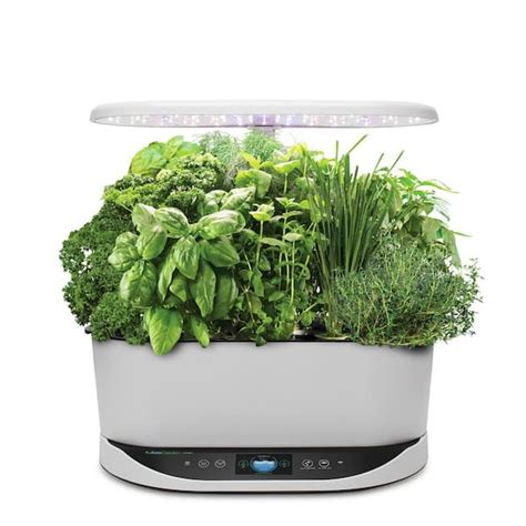 AeroGarden Bounty White In Home Garden With Gourmet Herb Seed Pod Kit