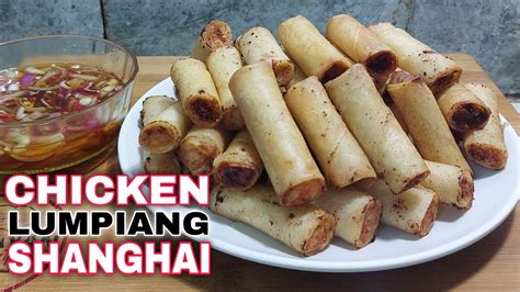 Chicken Lumpiang Shanghai Easy Lumpia Recipe Pinoy Spring Roll