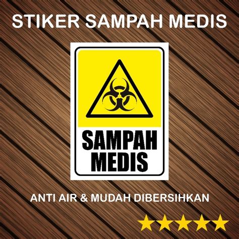 Jual Stiker Sampah Medis Stiker Sampah Non Medis Sticker Limbah B3