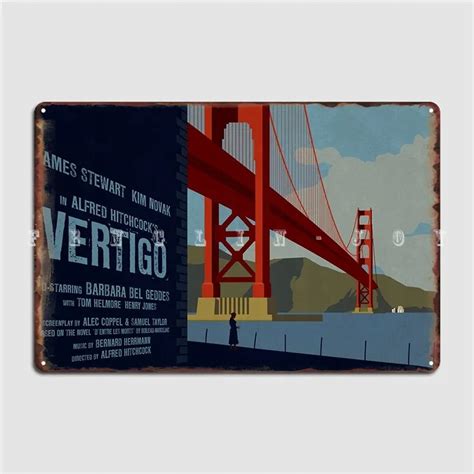 Plakat blaszany Vertigo Golden Gate metalowa tablica plakat na ścianę