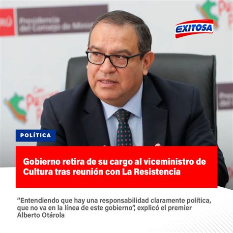 Exitosa Noticias On Twitter 🔵🔴el Presidente Del Consejo De Ministros Alberto Otárola Informó