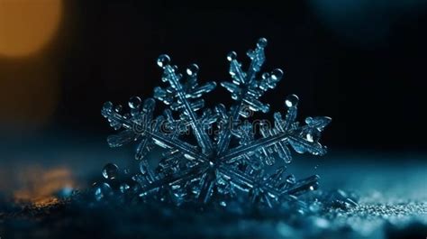 Snowflake Close Up Background for Graphic Design or PowerPoint ...