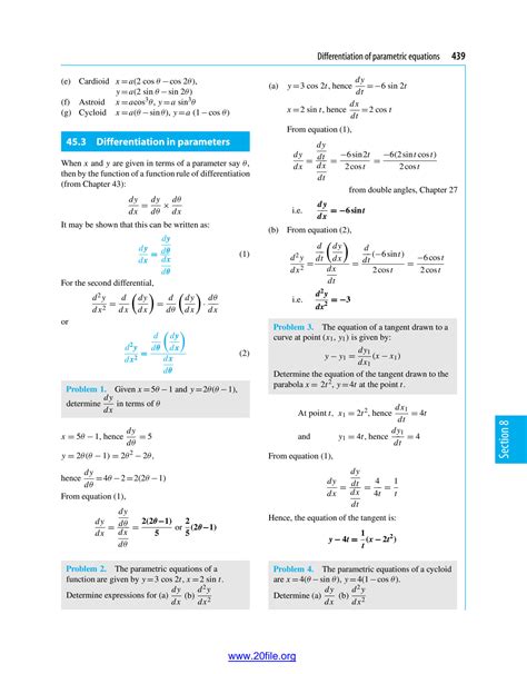 Solution Parametric Equations Differentiation Studypool