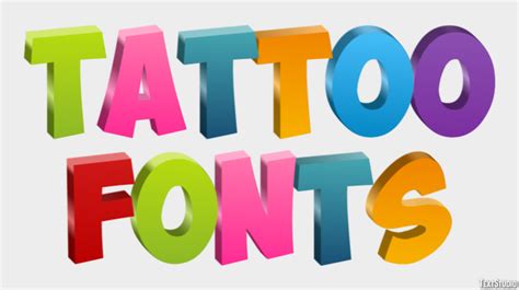 Tattoo Fonts Text Effect and Logo Design Font