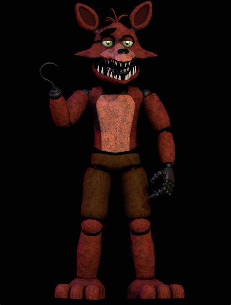 Unwithered Foxyv2 Blender Fnaf By Trawert On Deviantart Fnaf Fnaf