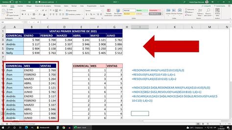 F Rmulas Para Convertir Rangos En Formato Tabular O Base De Datos Youtube