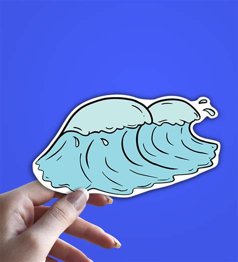 Tidal Wave Vinyl Sticker Decal Etsy