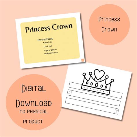 Kids Crown Printable Coloring Printable Printable Toddler Activity ...