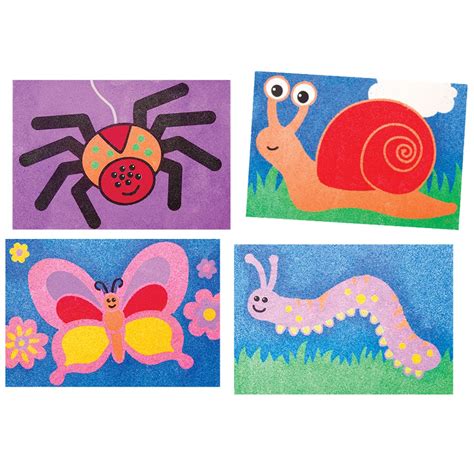 Minibeasts Sand Art Sheets Pack Of 20 Sand Art Cleverpatch Art