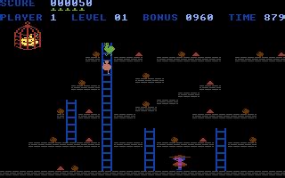 Screenshot Of Chuckie Egg Commodore Mobygames