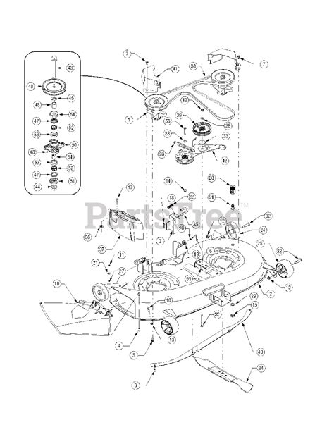 37 Cub Cadet Lt1042 Deck Parts Diagram Theaionatan