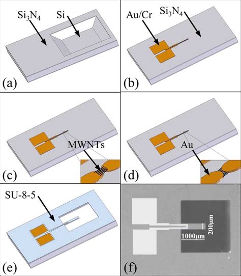 Microfabrication Process Flow Of Mwnt Based Cantilevers A Koh Si